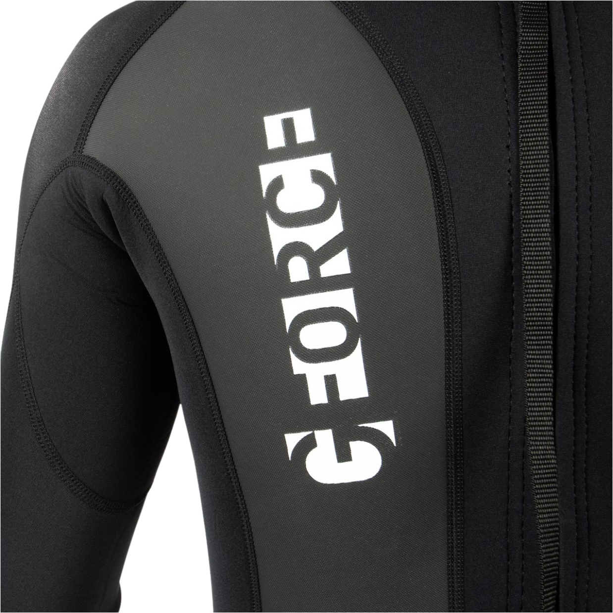 2025 Gul Mens G-Force 3mm Back Zip Flatlock Wetsuit GF1305-B7 - Black